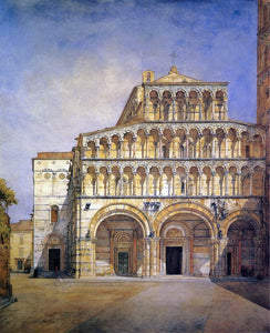  Henry Roderick Newman The Facade of the Duomo at Lucca - Art Print
