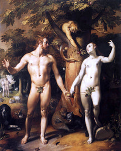  Cornelis Van Haarlem The Fall of Man - Art Print