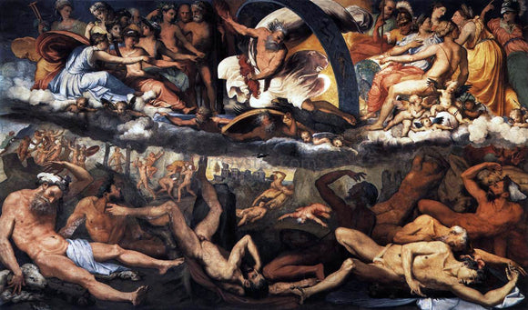  Perino Del vaga The Fall of the Giants - Art Print
