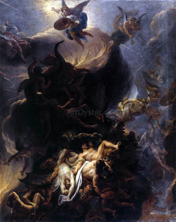  Charles Le Brun The Fall of the Rebel Angels - Art Print