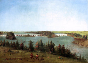  George Catlin The Falls of St. Anthony - Art Print