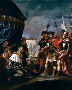  Gaspare Diziani The Family of Darius Before Alexander the Great - Art Print