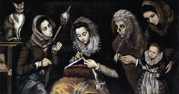  Jorge Manuel Theotokopoulos The Family of El Greco - Art Print