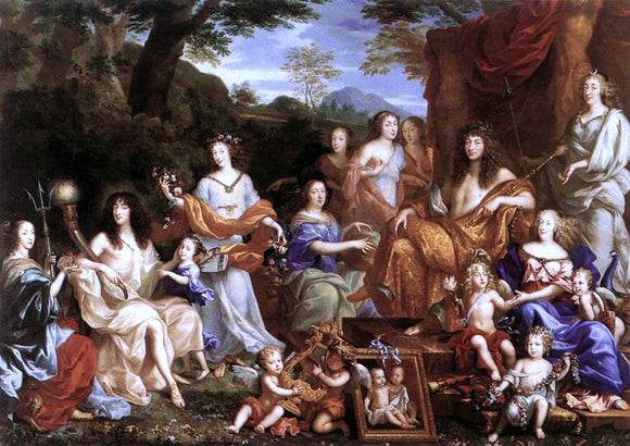  Jean Nocret The Family of Louis XIV - Art Print