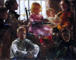 Lovis Corinth The Family of the Painter Fritz Rumpf - Art Print