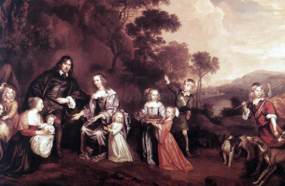  Jan Mijtens The Family of Willem Van Der Does - Art Print