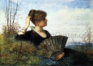  James Wells Champney The Fan - Art Print