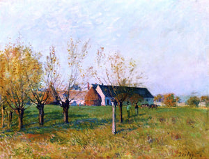  Alfred Sisley The Farm at Trou d'Enfer, Autumn Morning - Art Print