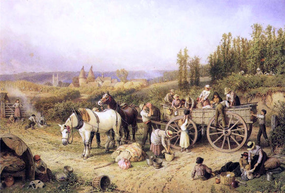  Myles Birket Foster The Farm Cart - Art Print