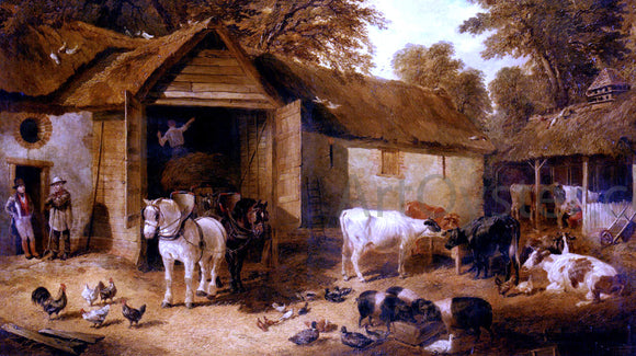  Jr. John Frederick Herring The Farmyard - Art Print