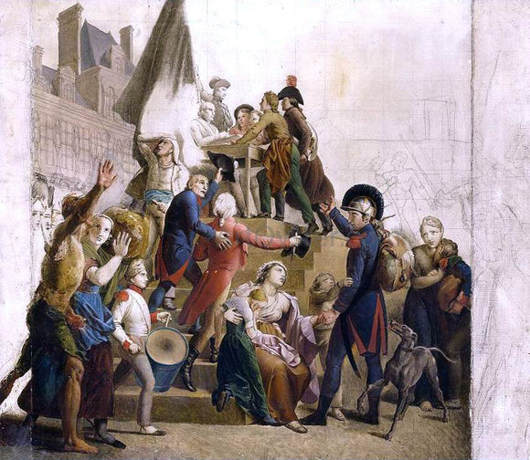  Baron Francois Gerard The Fatherland Under Threat (La Patrie en Danger) - Art Print