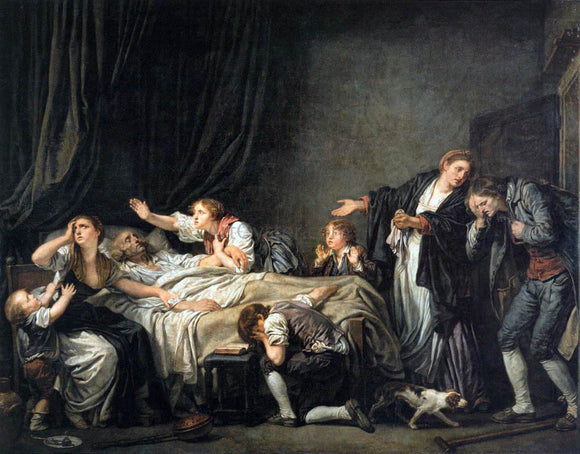  Jean Baptiste Greuze The Father's Curse: The Son Punished - Art Print