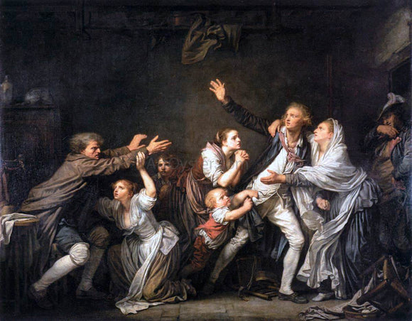  Jean Baptiste Greuze The Father's Curse: The Ungrateful Son - Art Print