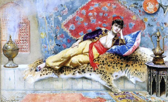  Jean-Leon Gerome Ferris The Favorite - Art Print