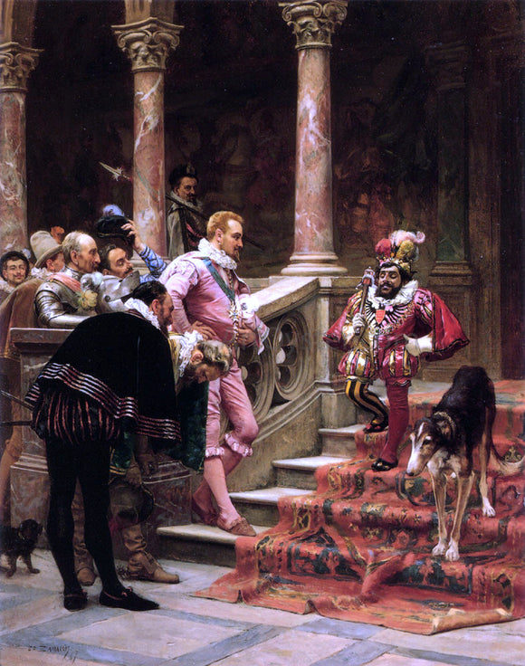  Eduardo Zamacois Y Zabala The Favourite Of The King - Art Print