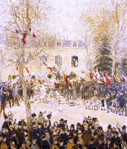  Jean-Francois Raffaelli The Festival for the 80th Birthday of the Poete - Art Print