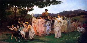  Edwin H Blashfield The Festival of Spring - Art Print