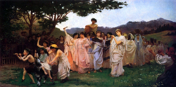  Edwin H Blashfield The Festival of Spring - Art Print