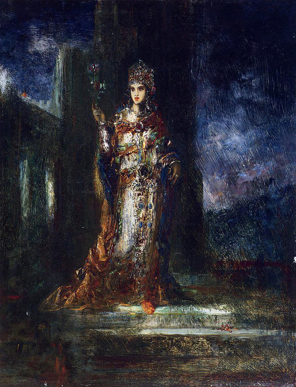  Gustave Moreau The Fiancee of the Night (also known as The Song of Songs) - Art Print