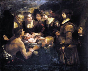  Gioacchino Assereto The Finding of Moses - Art Print