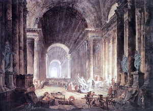  Hubert Robert The Finding of the Laocoon - Art Print