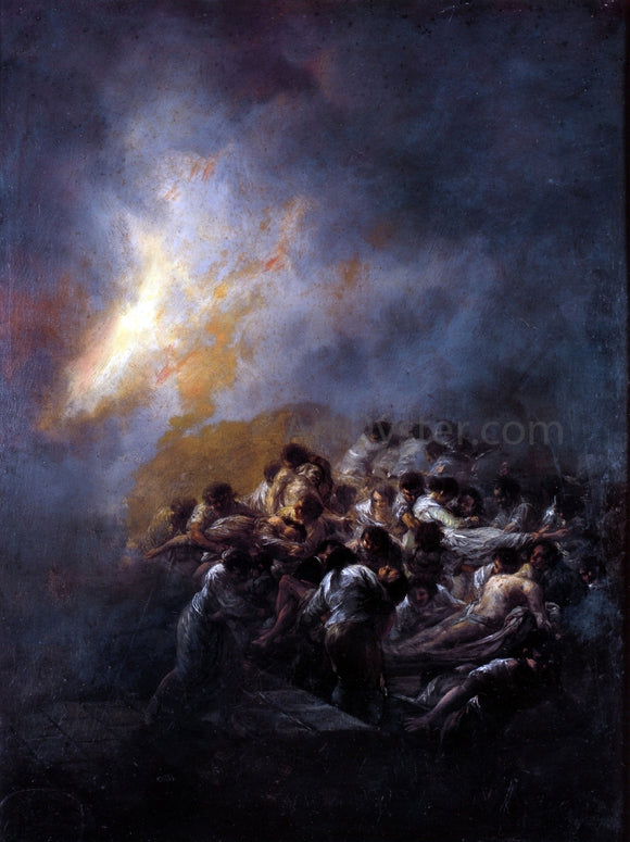  Francisco Jose de Goya Y Lucientes The Fire at Night - Art Print