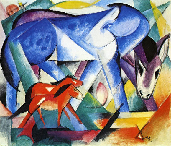  Franz Marc The First Animals - Art Print