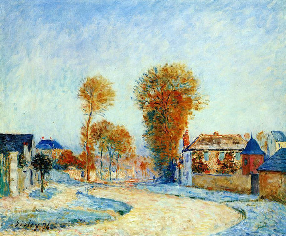  Alfred Sisley The First Hoarfrost - Art Print