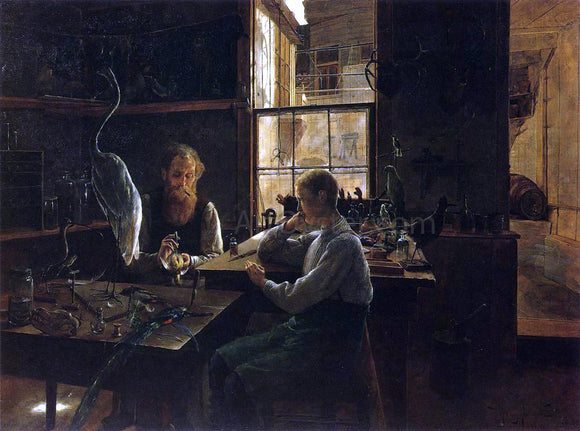  Henry Alexander The First Lesson (also known as The Taxidermist) - Art Print
