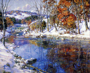  George Gardner Symons The First Snowfall - Art Print