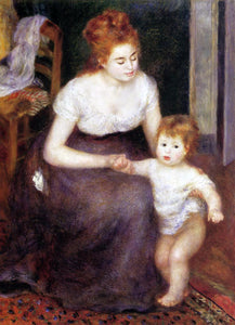  Pierre Auguste Renoir The First Step - Art Print