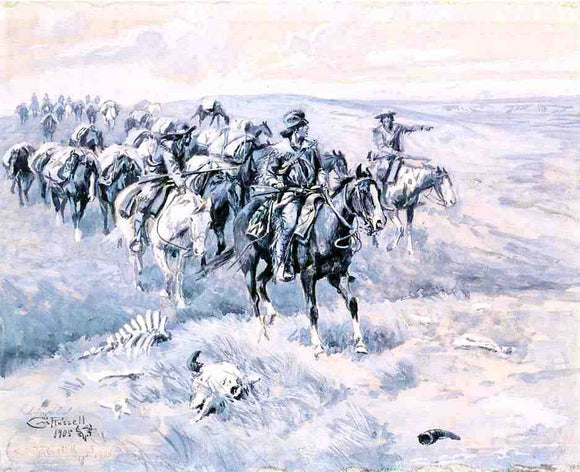  Charles Marion Russell The First Trappers - Art Print