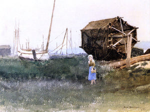  Dennis Miller Bunker The Fisher Girl, Nantucket - Art Print