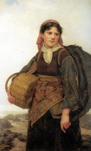  Eugenie Marie Salanson The Fishergirl - Art Print