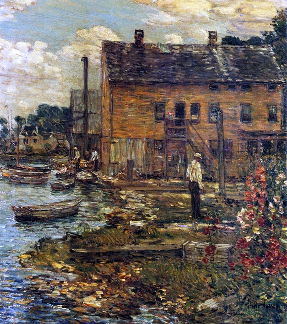  Frederick Childe Hassam The Fishermen, Cos Cob - Art Print