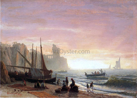  Albert Bierstadt The Fishing Fleet - Art Print