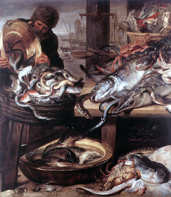  Frans Snyders The Fishmonger - Art Print