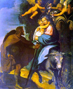  Bartolome Carducho The Flight into Egypt - Art Print