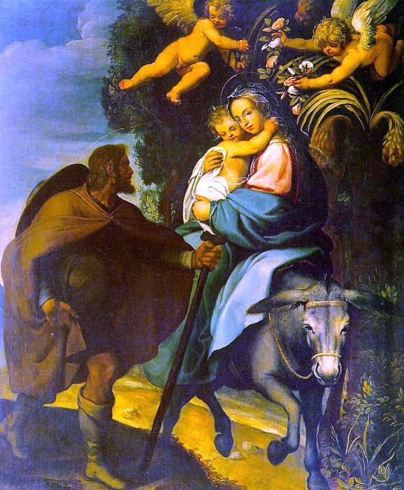  Bartolome Carducho The Flight into Egypt - Art Print