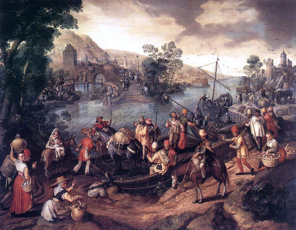  Joachim Beuckelaer The Flight into Egypt - Art Print