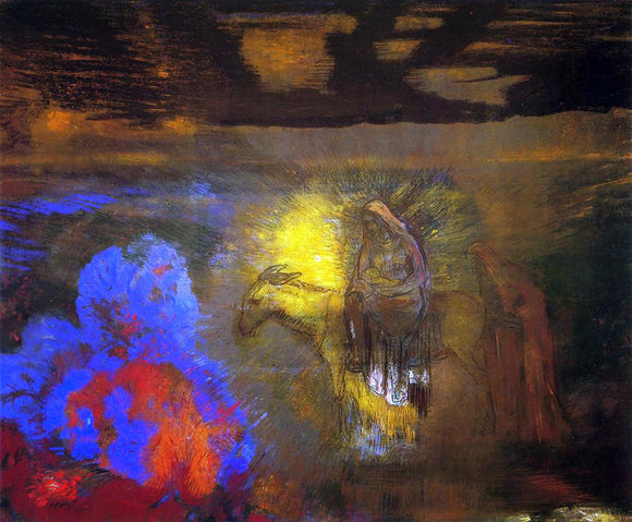  Odilon Redon The Flight into Egypt - Art Print