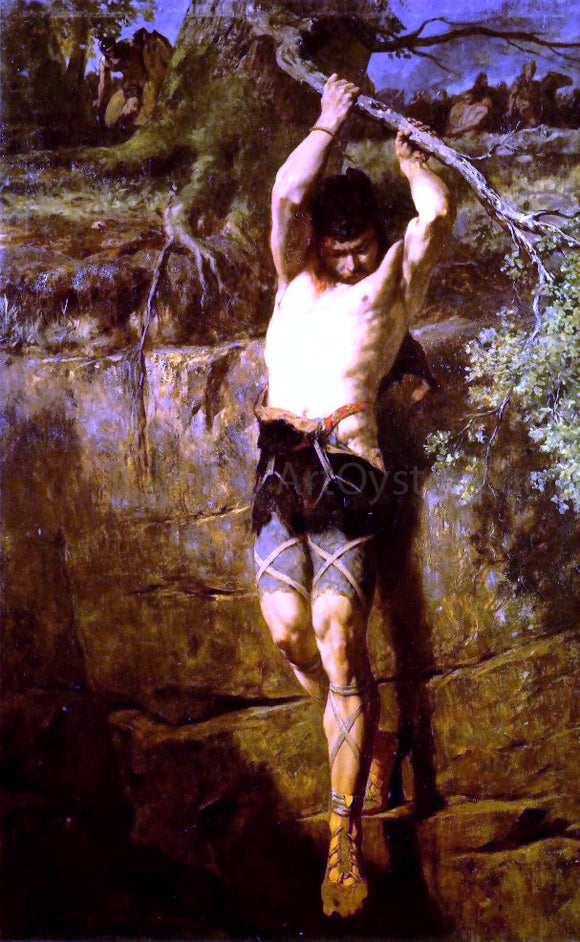  Evariste Vital Luminais The Flight of Gradlon: A Breton Legend - Art Print