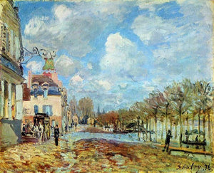  Alfred Sisley The Flood at Port-Marly - Art Print