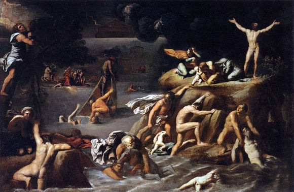  Antonio Carracci The Flood - Art Print