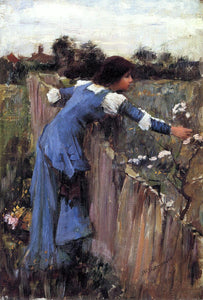  John William Waterhouse The Flower Picker (sketch) - Art Print