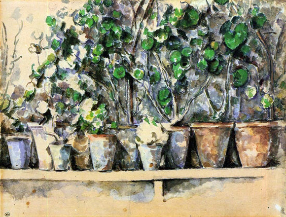  Paul Cezanne The Flower Pots - Art Print