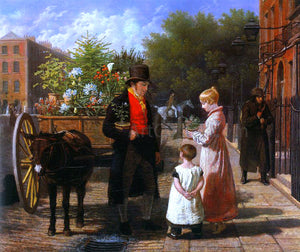  Jacques-Laurent Agasse The Flower Seller - Art Print