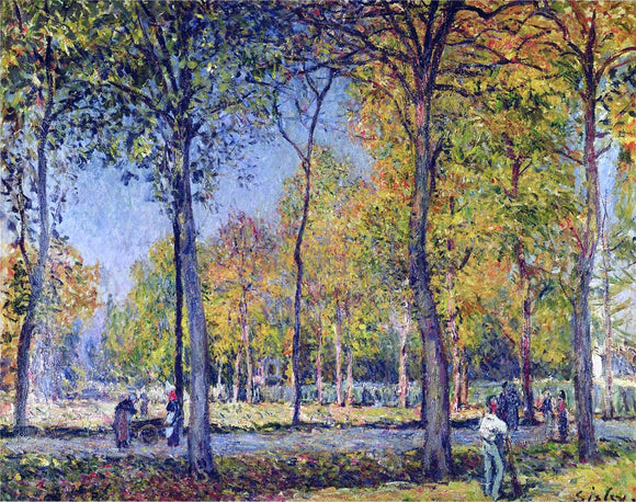  Alfred Sisley The Forest at Boulogne - Art Print