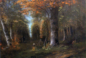  Gustave Courbet The Forest in Autumn - Art Print