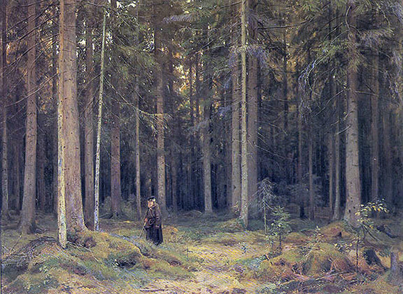  Ivan Ivanovich Shishkin The Forest of Countess Mordvinova - Art Print